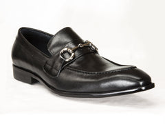 Carrucci Calfskin Loafer - Black