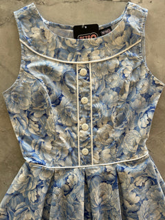 Elizabeth Dress in Sky Floral