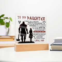 To My Daughter Skies – Acrylic Square